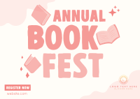 Annual Book Event Postcard Design