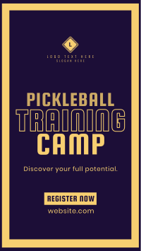 Classic Sporty Pickleball Training Instagram Reel