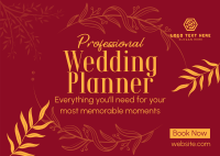 Wedding Planner Services Postcard