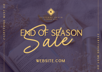 Minimalist End Of Season Sale Postcard Image Preview