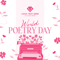 Vintage World Poetry Instagram Post Design