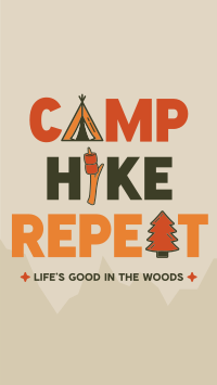 Minimalist Camping Quote YouTube Short