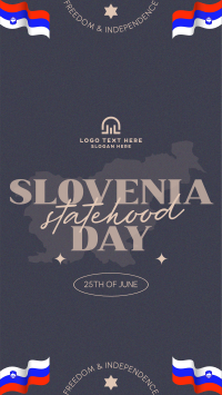 Minimalist Slovenia Statehood Day Instagram Reel Image Preview