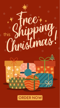 Modern Christmas Free Shipping Instagram Reel