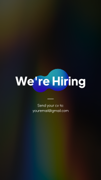 We're Hiring Holographic Instagram Story