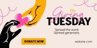 Give back this Giving Tuesday Twitter Post