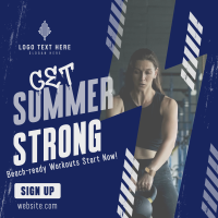 Summer Fitness Workout Instagram Post Design