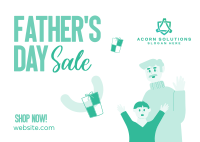 Fathers Day Sale Postcard