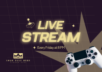 Live Stream Postcard