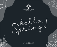 Hey Hello Spring Facebook Post