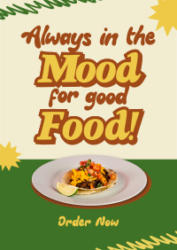 Fun Trendy Food Quotes Poster