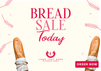 Bread Lover Sale Postcard