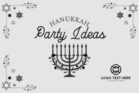 Hannukah Celebration Pinterest Cover Design