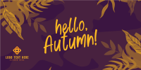 Hello Autumn Season Twitter Post