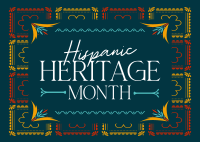 National Hispanic Heritage Month Postcard