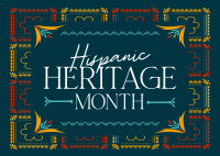 National Hispanic Heritage Month Postcard Image Preview