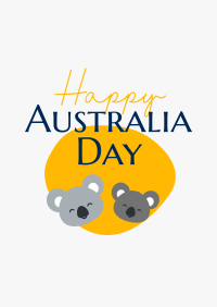 Happy Australia Day Poster