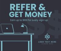 Refer And Get Money Facebook Post