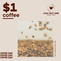 $1 Coffee Day Instagram Post