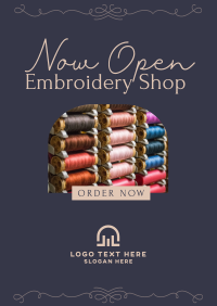 Embroidery Materials Flyer