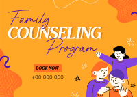 Family Counseling Postcard Image Preview