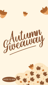 Autumn Season Giveaway Instagram Story