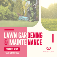 Neat Lawn Maintenance Linkedin Post Design