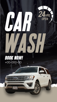 Car Wash Professional Service Facebook Story