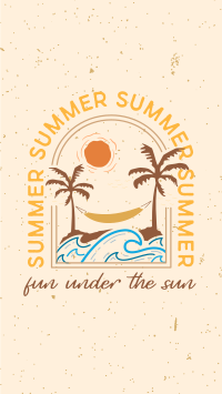 Summer Beach Badge Instagram Reel