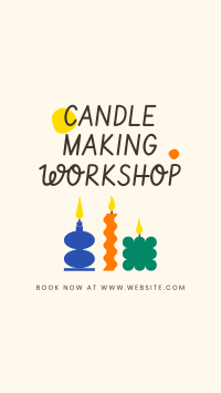 Candle Workshop Facebook Story Design