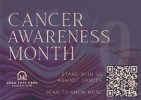 Cancer Awareness Month Postcard