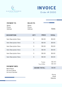 Clean Modern Business Invoice