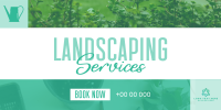 Landscape Garden Service Twitter Post