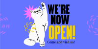 Our Vet Clinic is Now Open Twitter Post