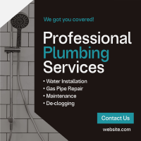 Professional Plumbing Service Instagram Post Design