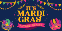 Modern Mardi Gras Twitter Post