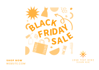 Black Friday Sale Postcard