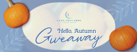 Hello Autumn Giveaway Facebook Cover Design