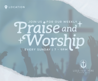 Praise & Worship Facebook Post Design