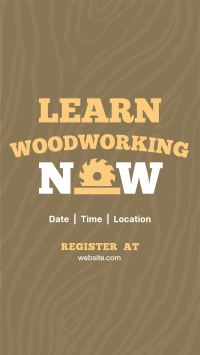 Woodworking Course Facebook Story