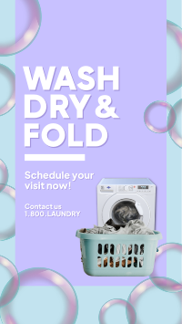 Wash Dry Fold Instagram Story