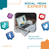 Social Media Experts Linkedin Post