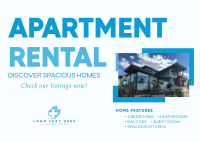 Apartment Rental Real Estate Postcard