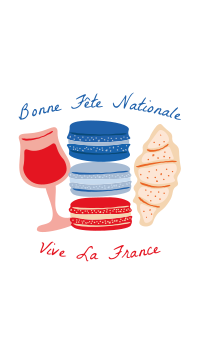 French Food Illustration Instagram Story Image Preview