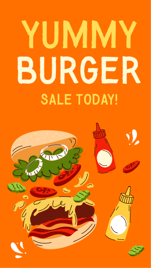 B For Burger Instagram Story Image Preview