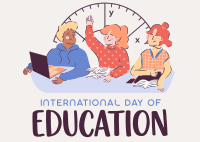 Students International Education Day Postcard