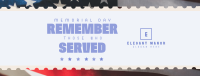 Remember Memorial Day Facebook Cover