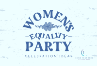 Women's Equality Celebration Pinterest Cover Design