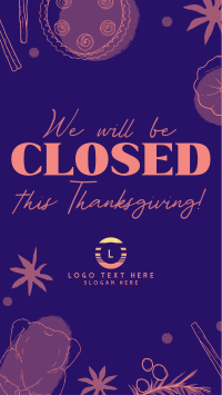 We're Closed this Thanksgiving Instagram Reel