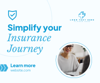 Minimalist Insurance Journey Facebook Post Image Preview